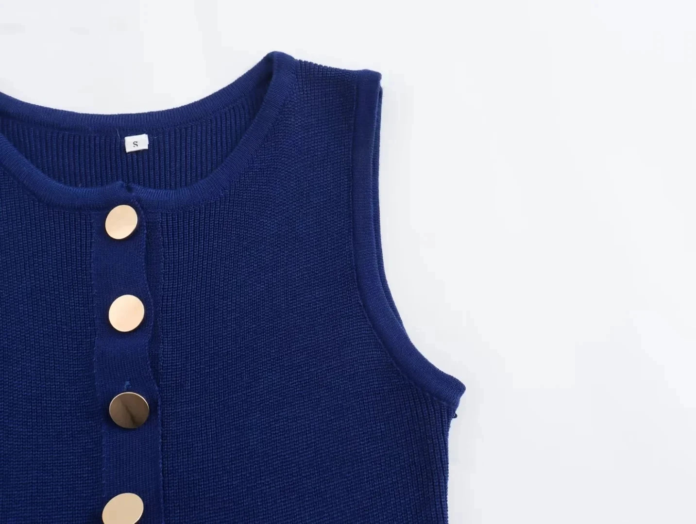 Vestido Longo Chemise Regata Midi com Botões frontais -  Kamala