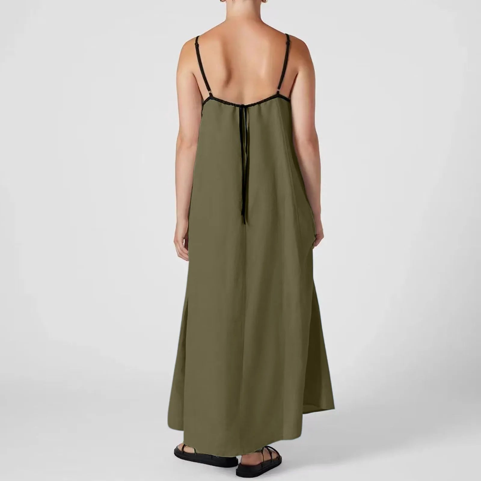 Vestido Longo Feminino Bi Color - Leonor 