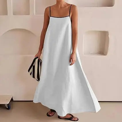 Vestido Longo Feminino Bi Color - Leonor 