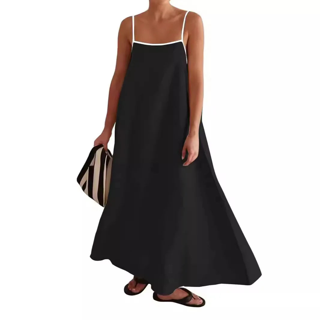 Vestido Longo Feminino Bi Color - Leonor 