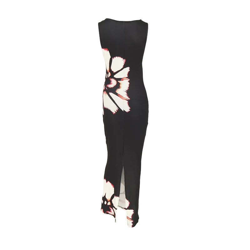 Vestido longo Issadora Costas manequim