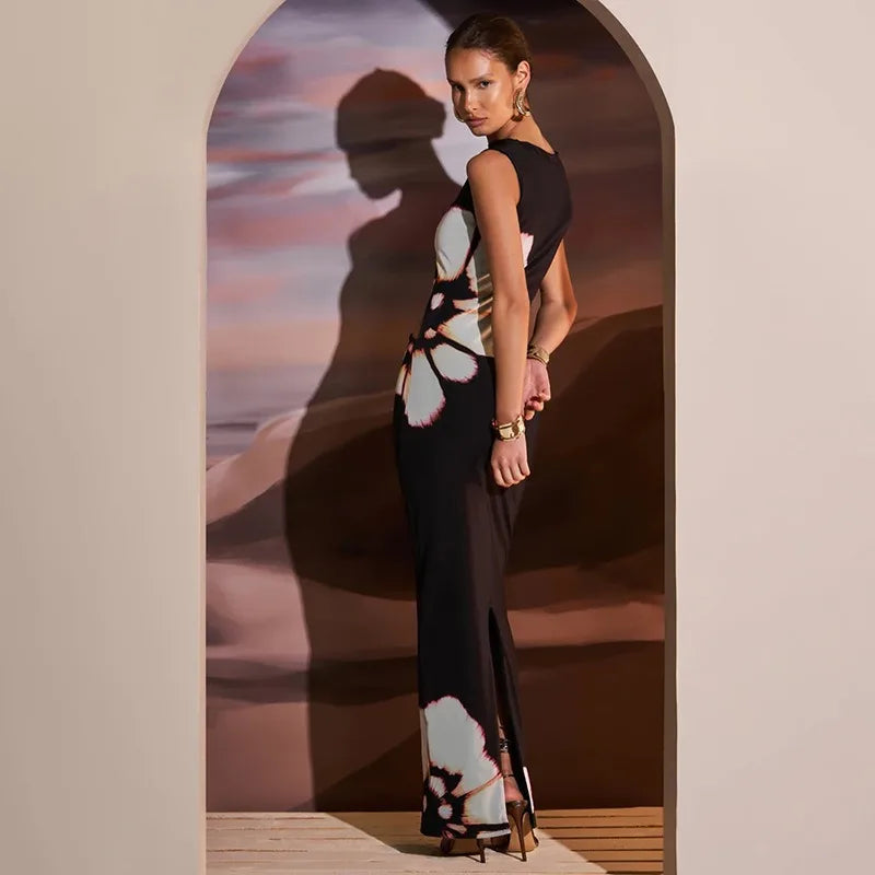 Vestido longo Issadora Lateral