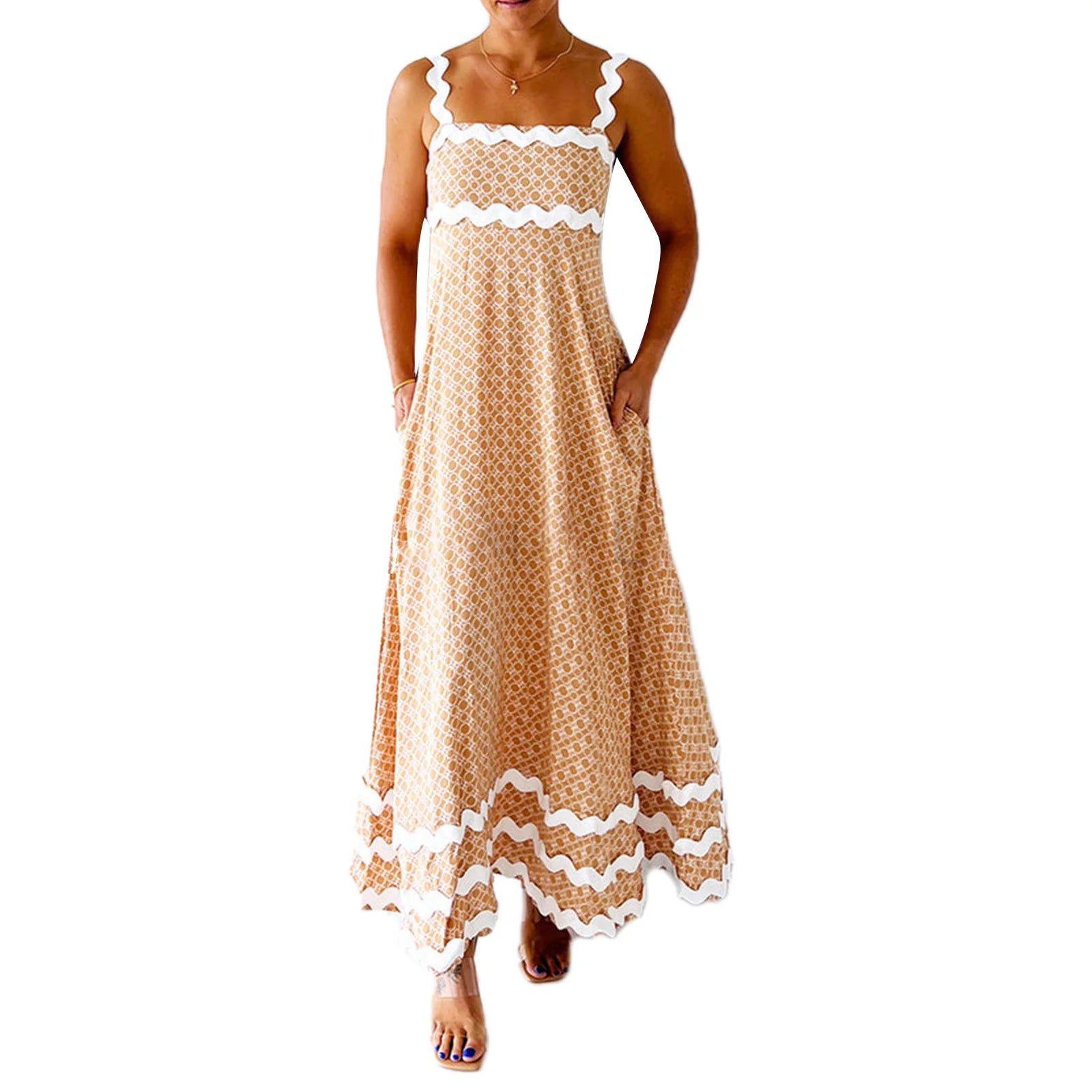Vestido longo Frente