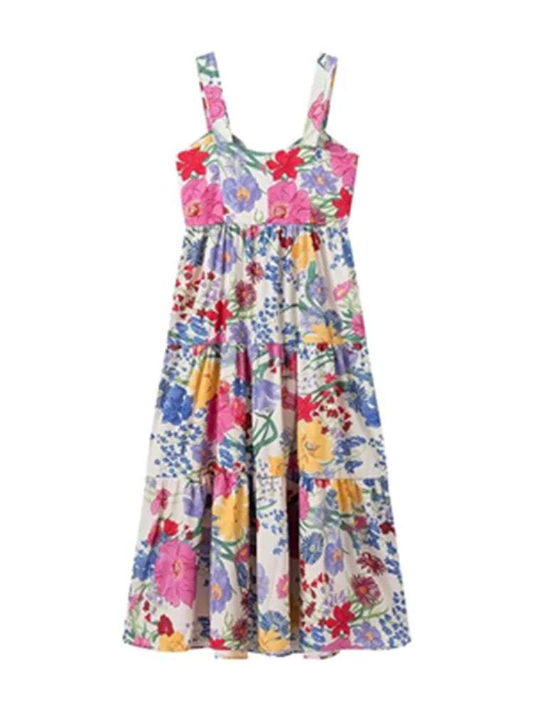 Vestido Longo Floral Costas