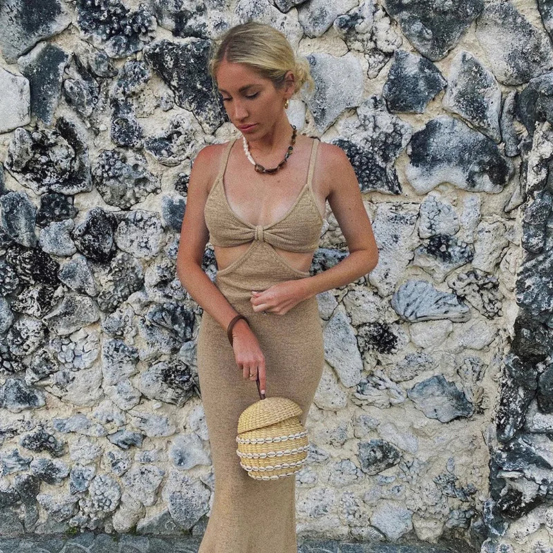 vestido caqui