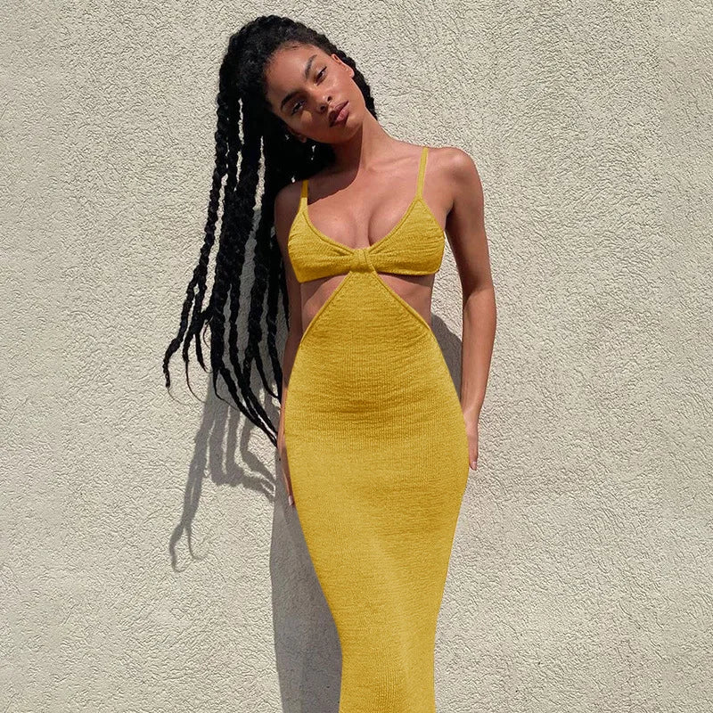vestido amarelo frente