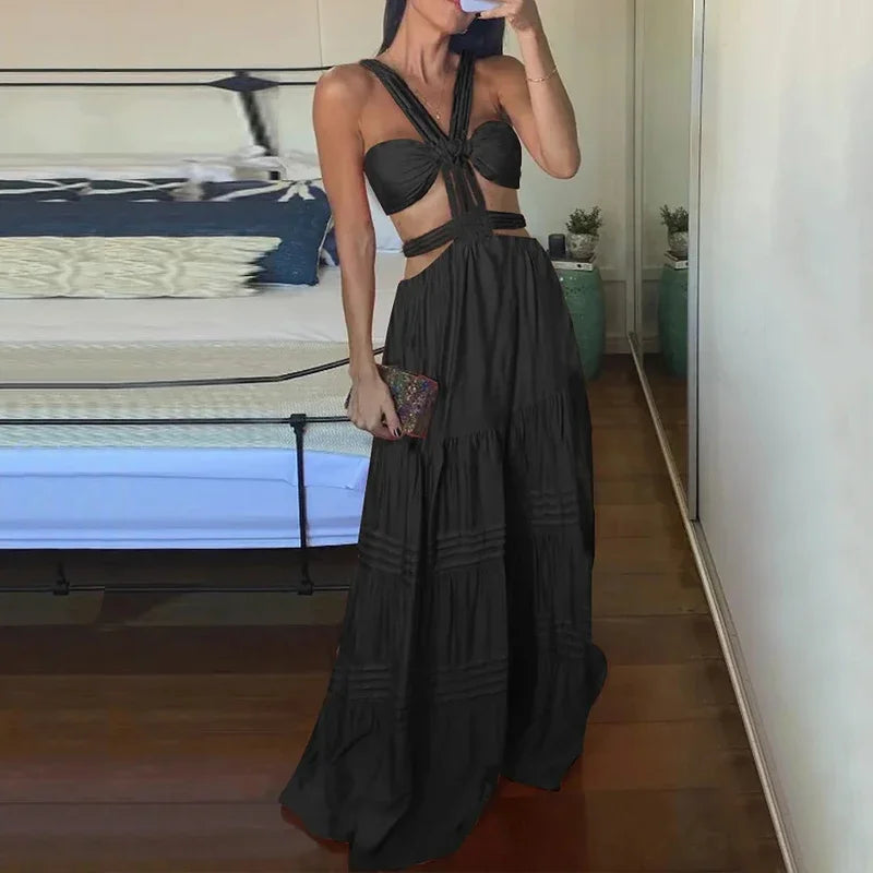 Vestido Longo Preto Ana Vitoria